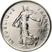 France, 5 Francs, Semeuse, 2001, Monnaie de Paris, BU, Nickel Clad