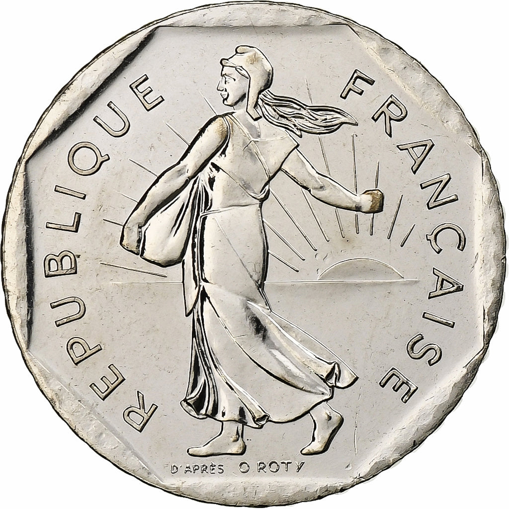 France, 2 Francs, Semeuse, 2001, Monnaie de Paris, BU, Nickel, MS(65-70)
