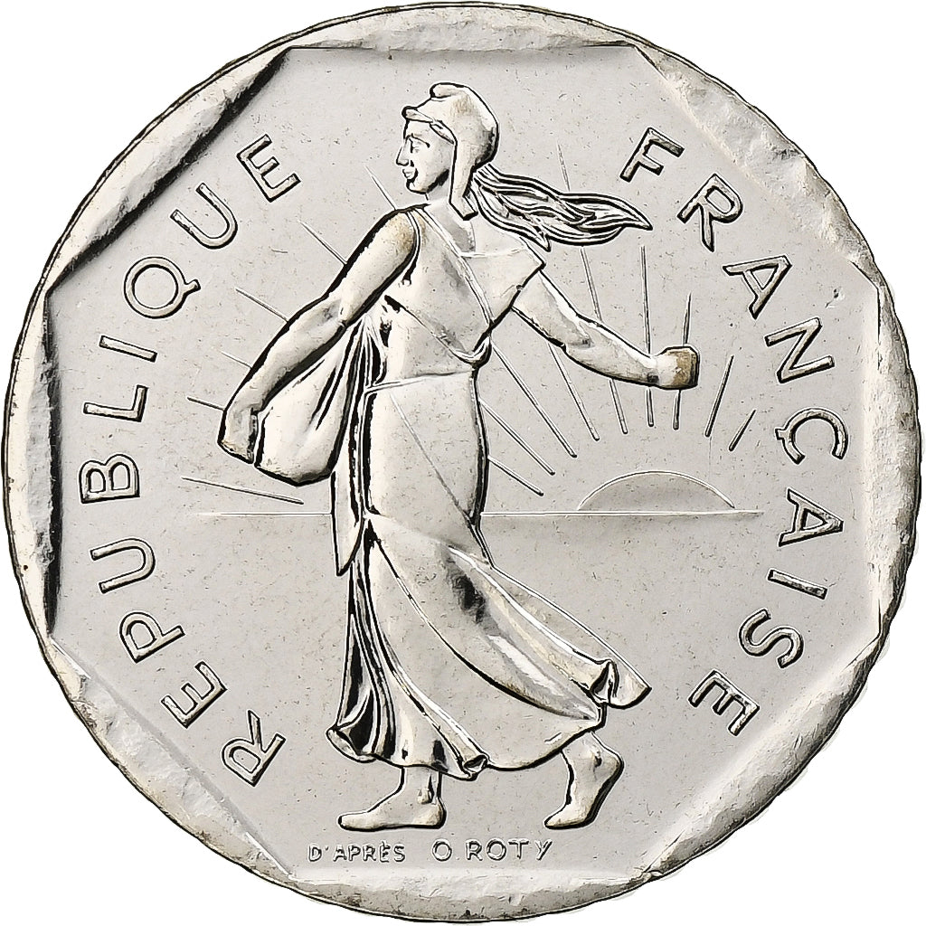 Francia, Semeuse, 2 Francs, 2001, Monnaie de Paris, BU, FDC, Nichel, KM:942.1