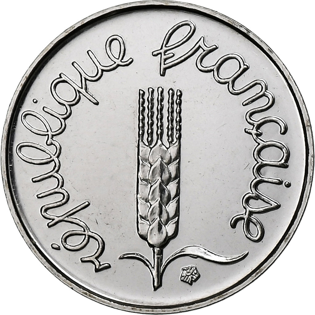France, Centime, Épi, 2001, Monnaie de Paris, BU, Stainless Steel, MS(65-70)
