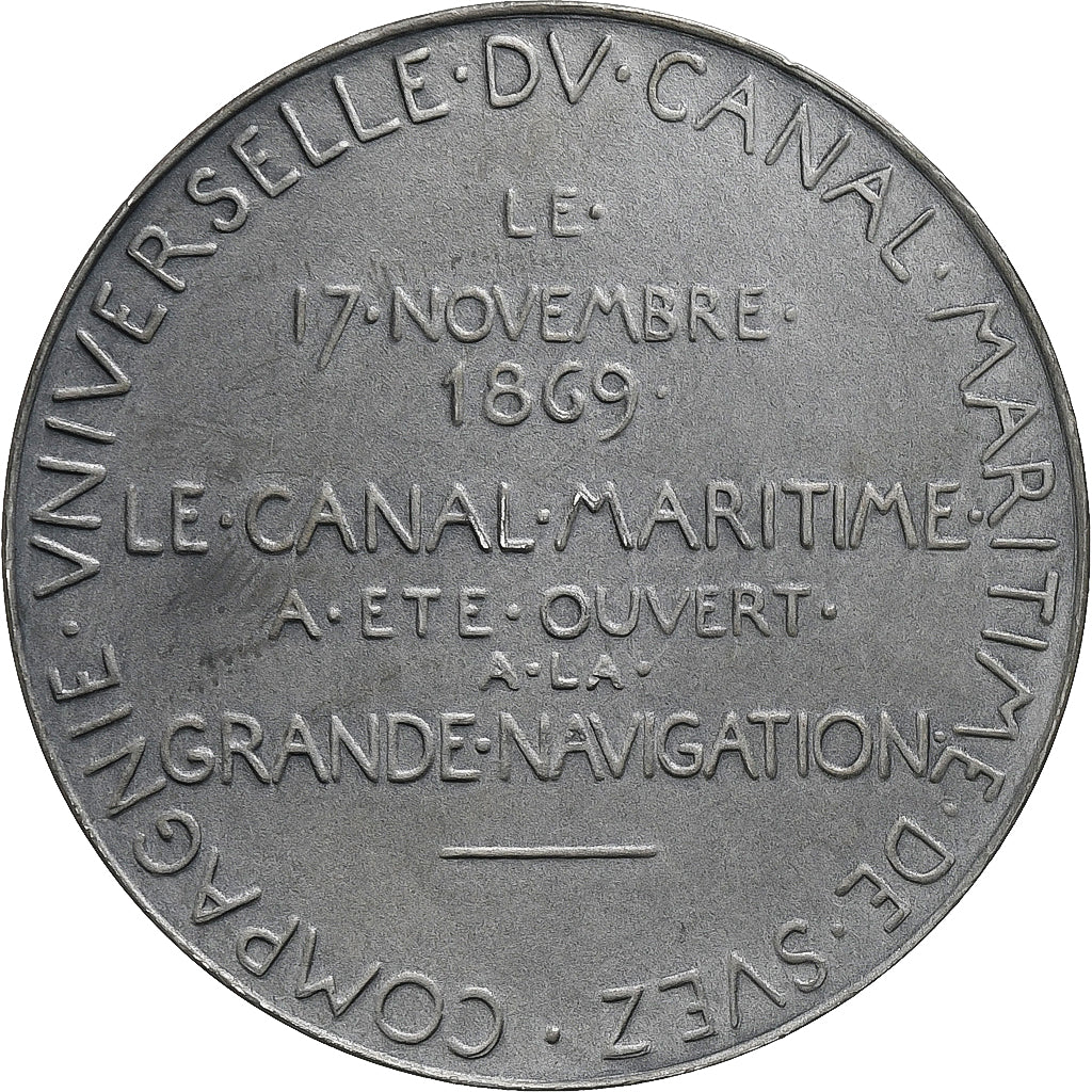 Francia, medaglia, Compagnie Universelle du Canal maritime de Suez, 1869