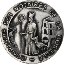 France, Token, Compagnie des Notaires de la Moselle, Silver, MS(63)