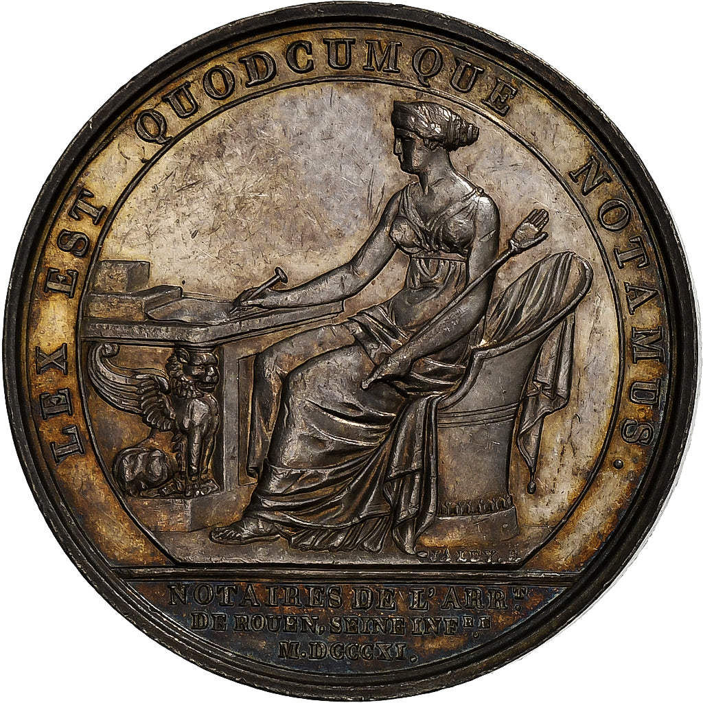 France, Token, Napoléon Ier, Notaires de l'Arrondissement de Rouen, 1811