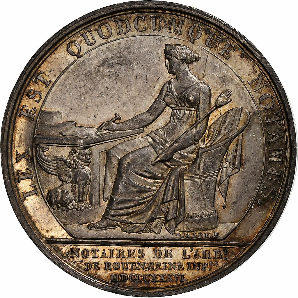 France, Token, Louis Philippe I, Notaires de l'Arrondissement de Rouen, 1836