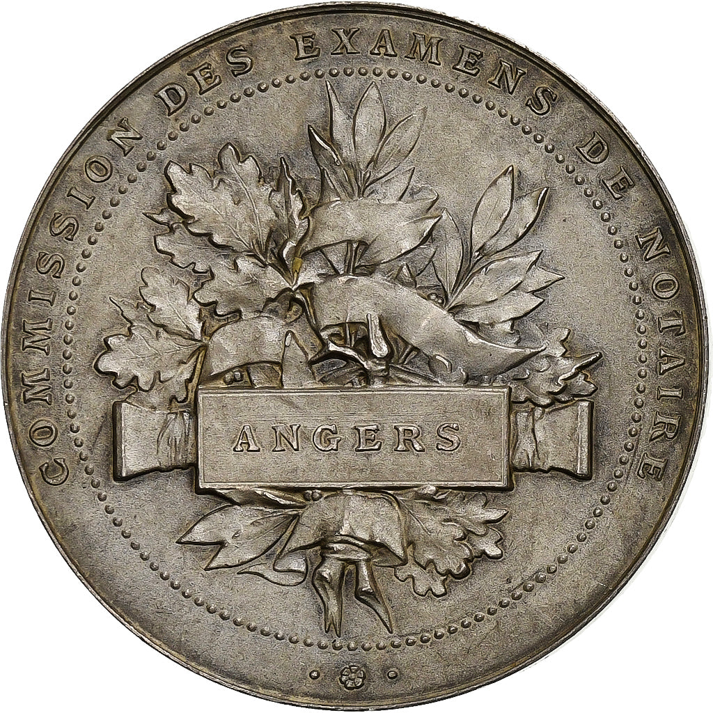 Francia, ficha, Commission des Examens de Notaires d'Angers, 1902, Argento, SPL