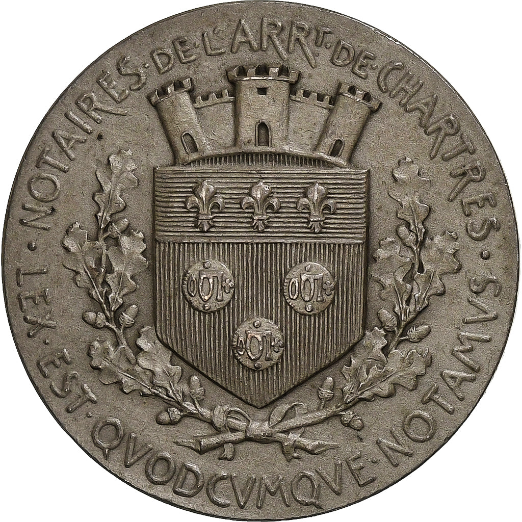 France, Jeton, Notaires de l'Arrondissement de Chartres, Argent, SPL, Dupuis.D