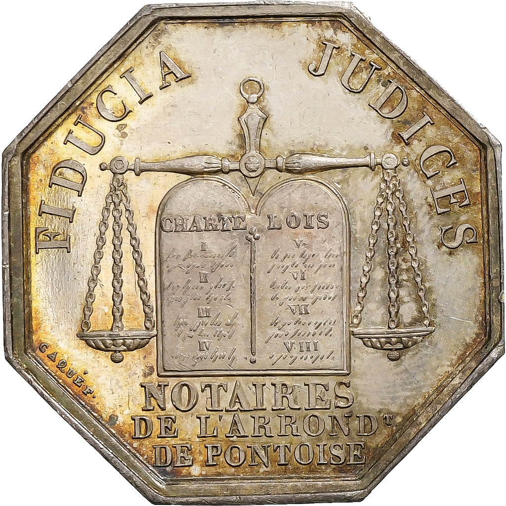France, Token, Louis Philippe Ier, Notaires de l'Arrondissement de Pontoise