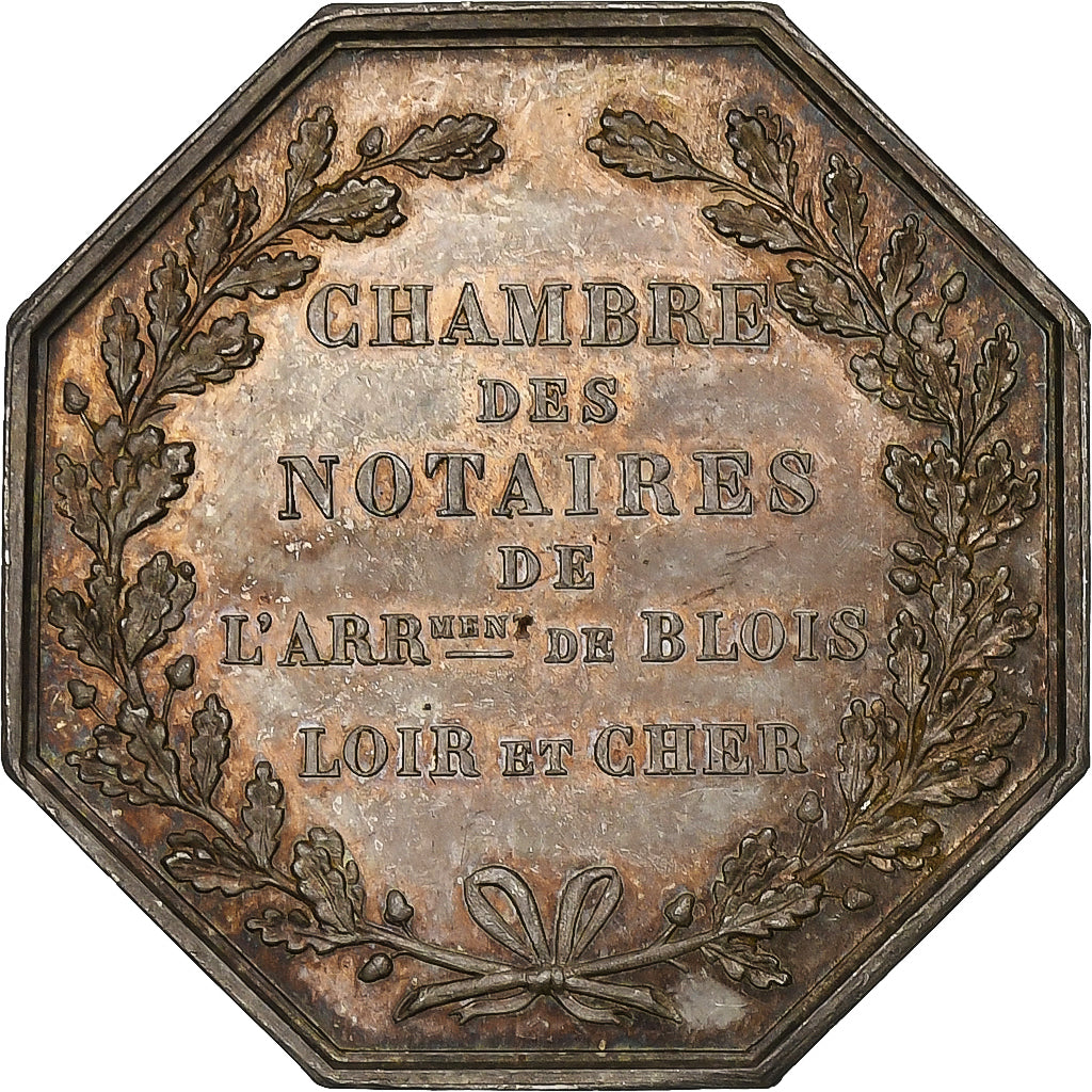 France, Token, Notaires de l'Arrondissement de Blois, Loir et Cher, Silver