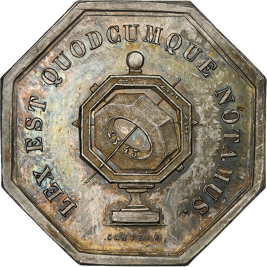 Francia, zeton, Notaires de l'Arrondissement de Cosne, Nièvre, 1835, Plata