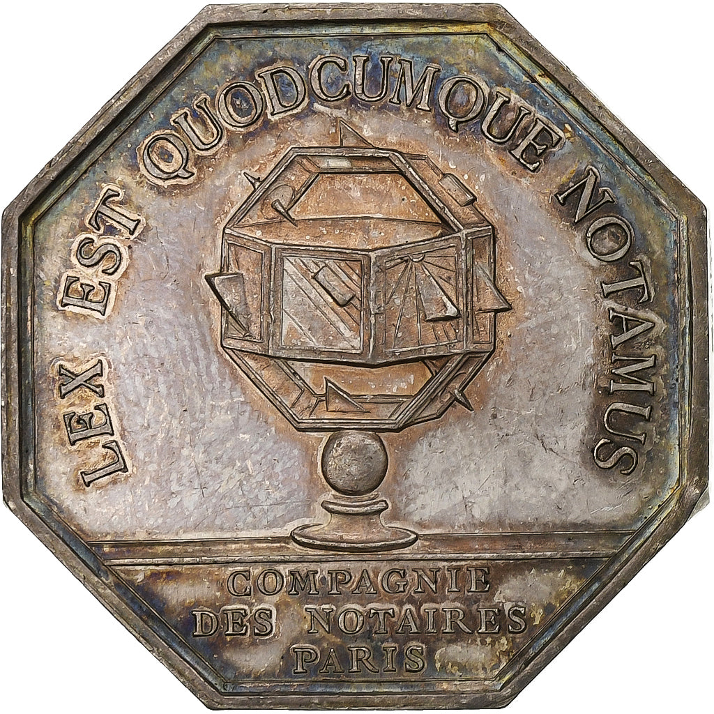 França, Token, Compagnie des Notaires de Paris, Prata, Borrel, MS(63)
