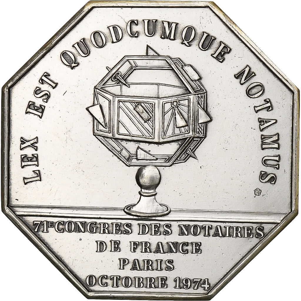 Frankrijk, Token, 71ème Congrès des Notaires, Paris, 1974, Zilver, Dubois