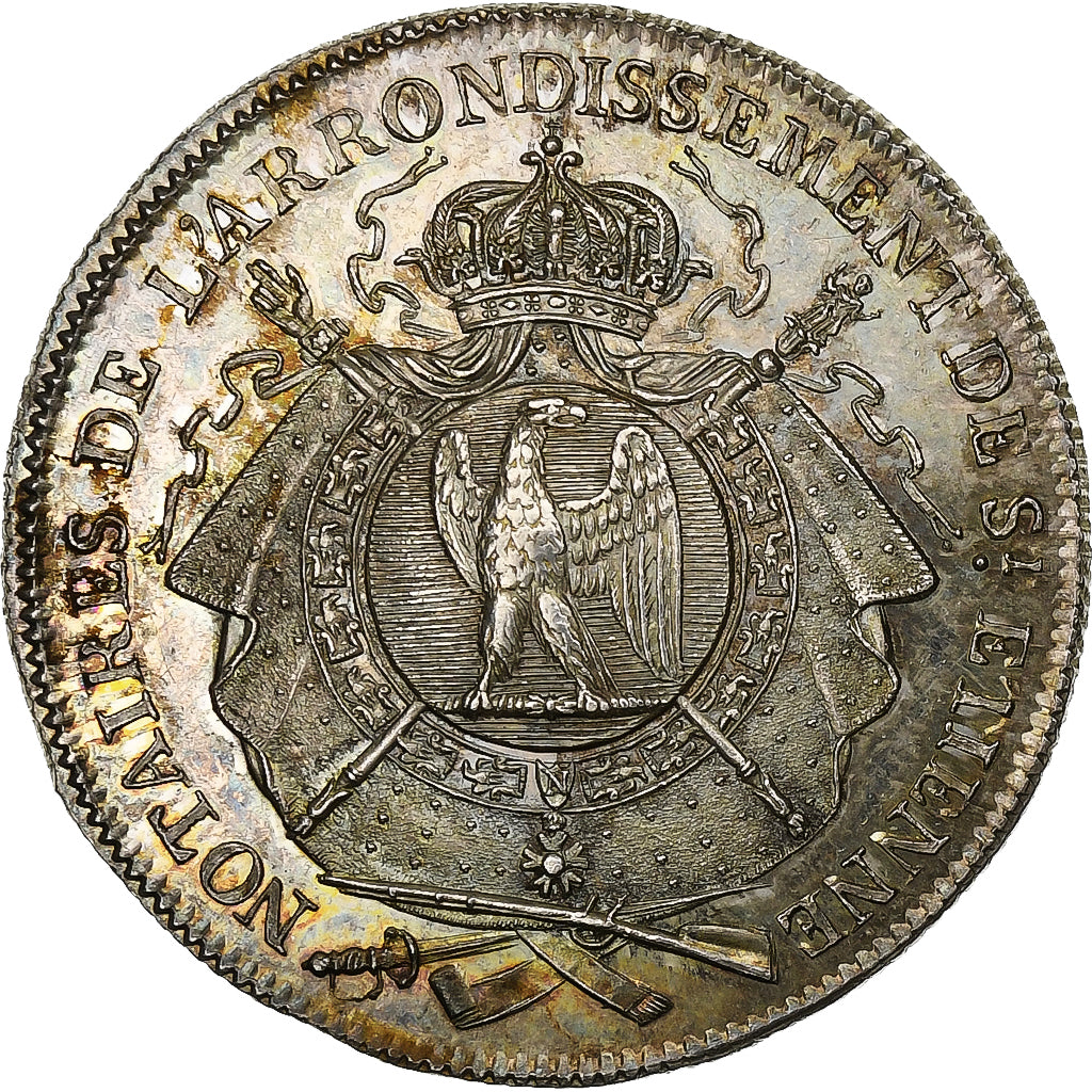 France, Jeton, Notaires de l'Arrondissement de Saint-Etienne, 1813, Argent, SPL