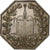 Francia, zeton, Notaires de l'Arrondissement de Senlis, Oise, Plata, Caqué