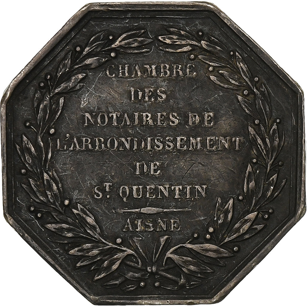 Francia, ficha, Notaires de l'Arrondissement de Saint-Quentin, Aisne, Argento
