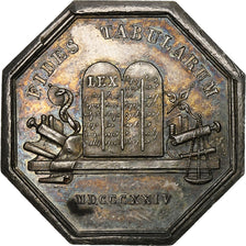 France, Token, Notaires de l'Arrondissement de Clermont, Oise, 1824, Silver