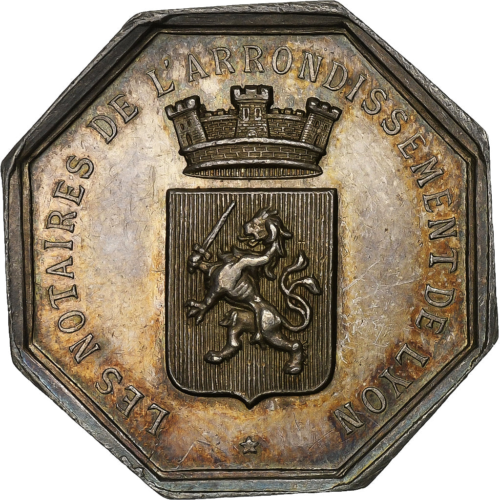 França, Token, Notaires de l'Arrondissement de Lyon, Prata, Charrasse, MS(63)