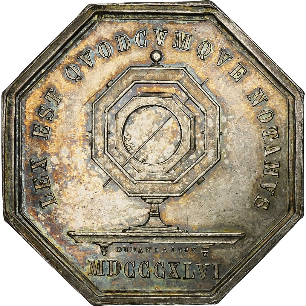 Francia, ficha, Notaires de l'Arrondissement de Saint-Etienne, 1846, Argento