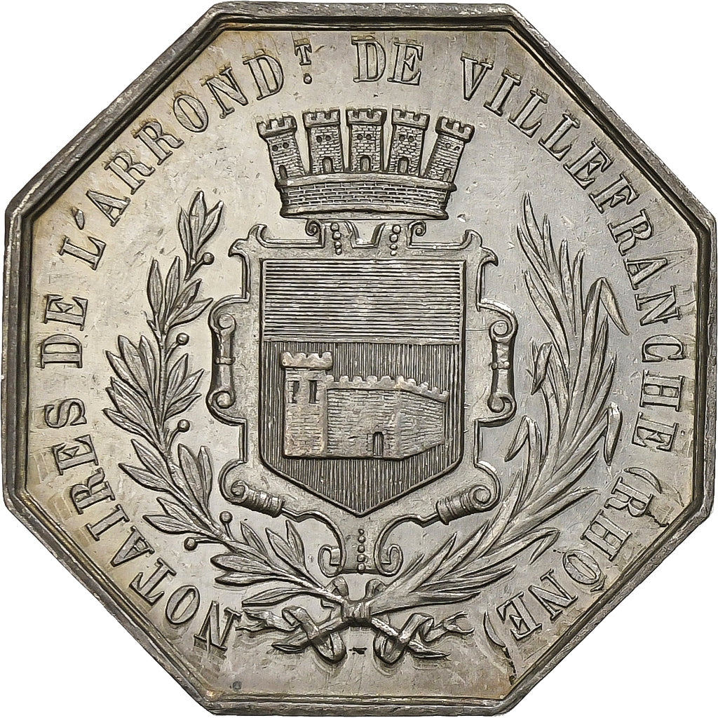 France, Token, Notaires de l'Arrondissement de Villefranche, Rhône, Silver