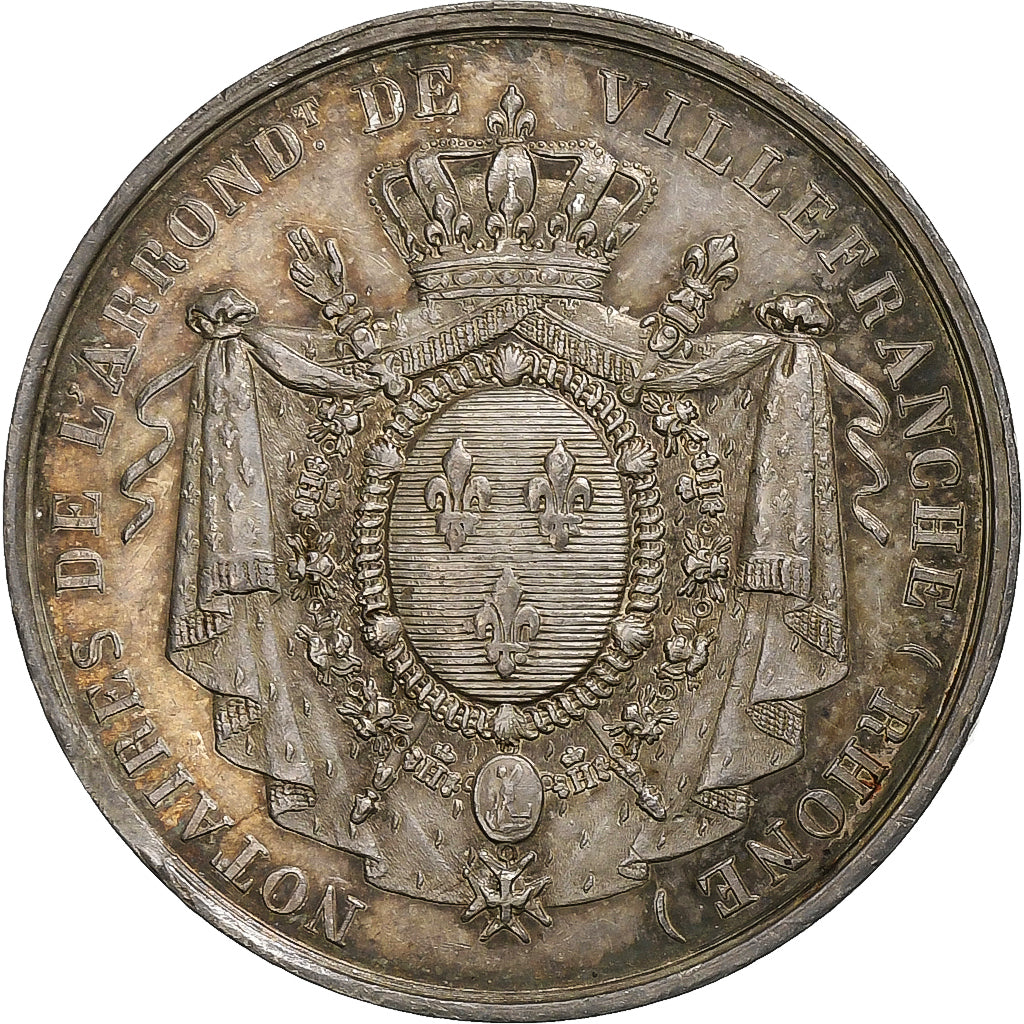 Francia, zeton, Notaires de l'Arrondissement de Villefranche, Rhône, 1825
