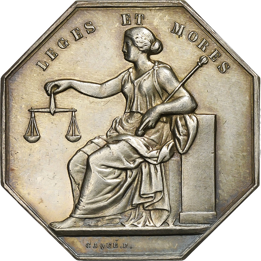 France, Jeton, Notaires de l'Arrondissement de Chinon, Indre et Loire, Argent