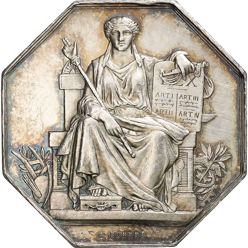 France, Token, Notaires de l'Arrondissement d'Orléans, Silver, Borrel
