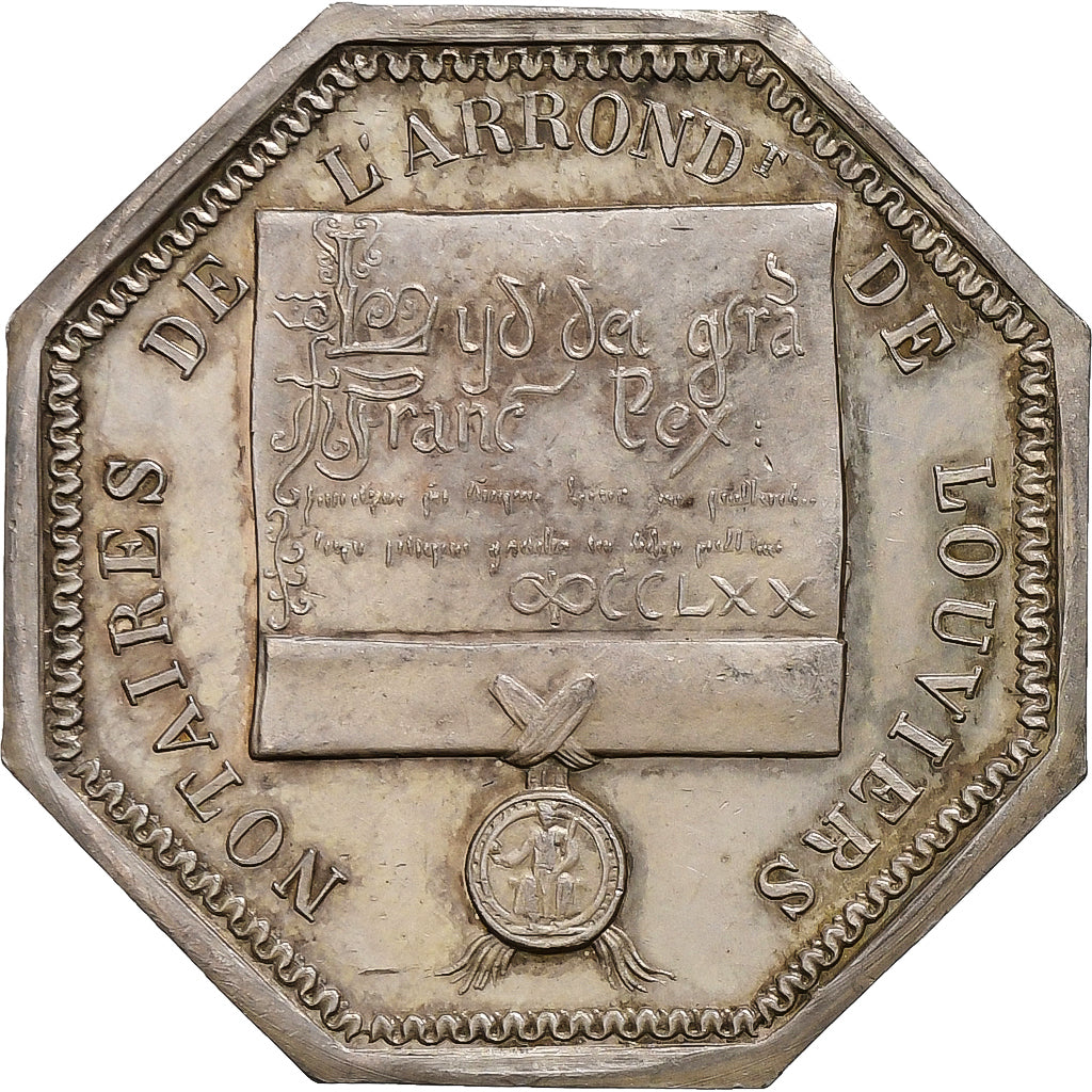 France, Token, Notaires de Louviers (Saint-Louis), Silver, MS(60-62)