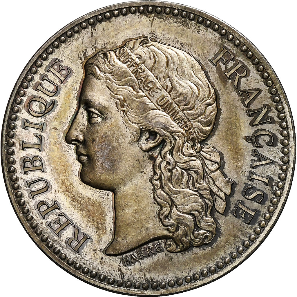 France, Jeton, Notaires de l'Arrondissement de Roanne, Argent, SUP, Barre