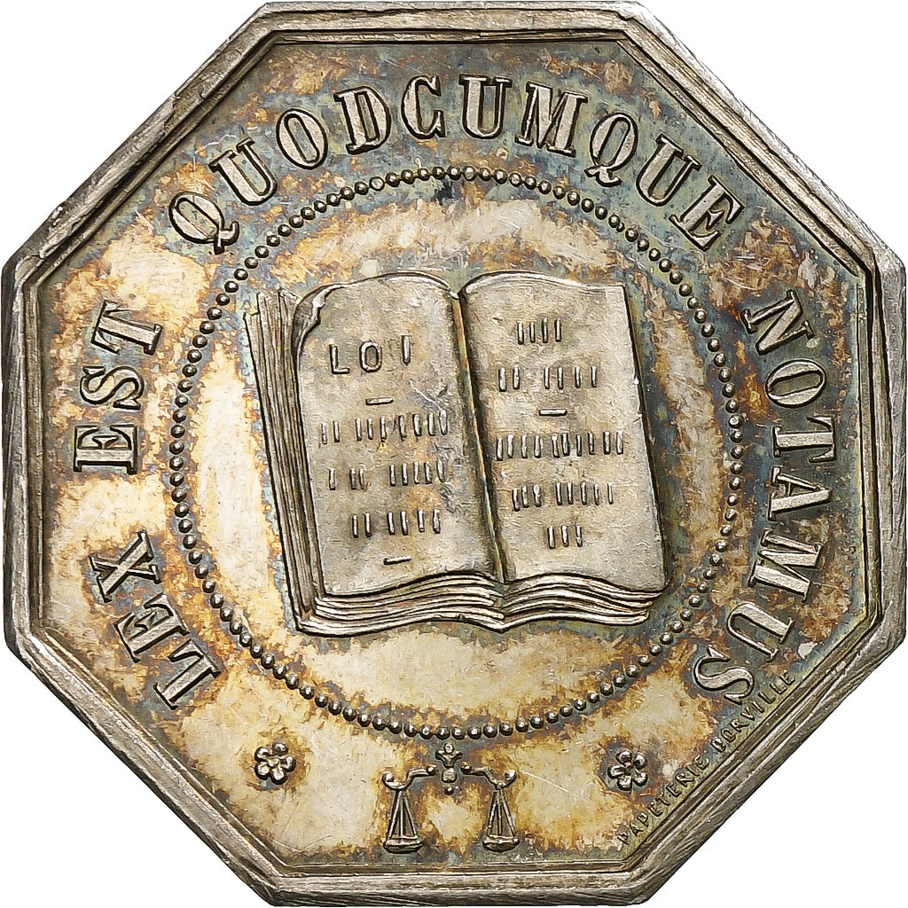 France, Token, Notaires de l'Arrondissement de Sedan, Ardennes, Silver