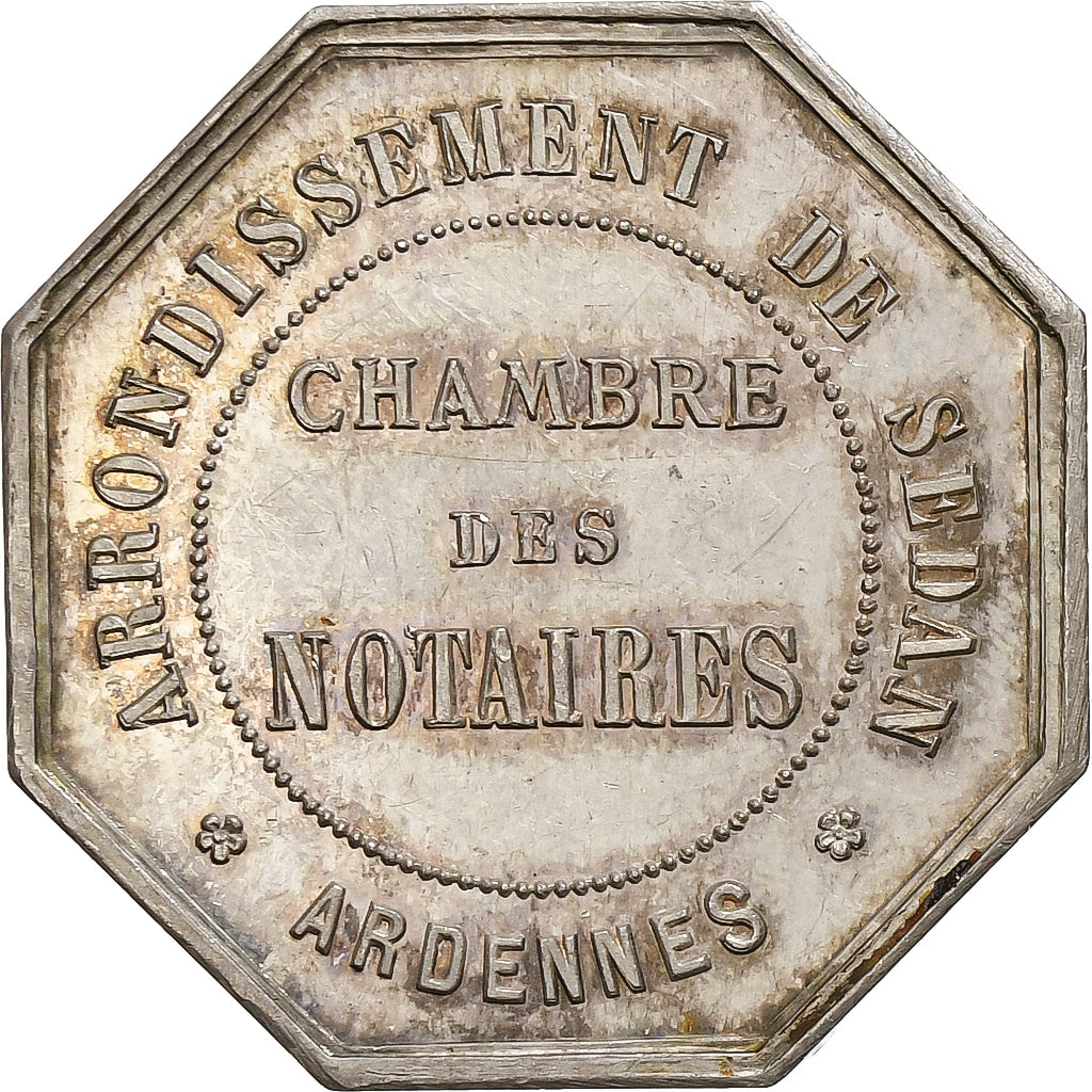 France, Token, Notaires de l'Arrondissement de Sedan, Ardennes, Silver
