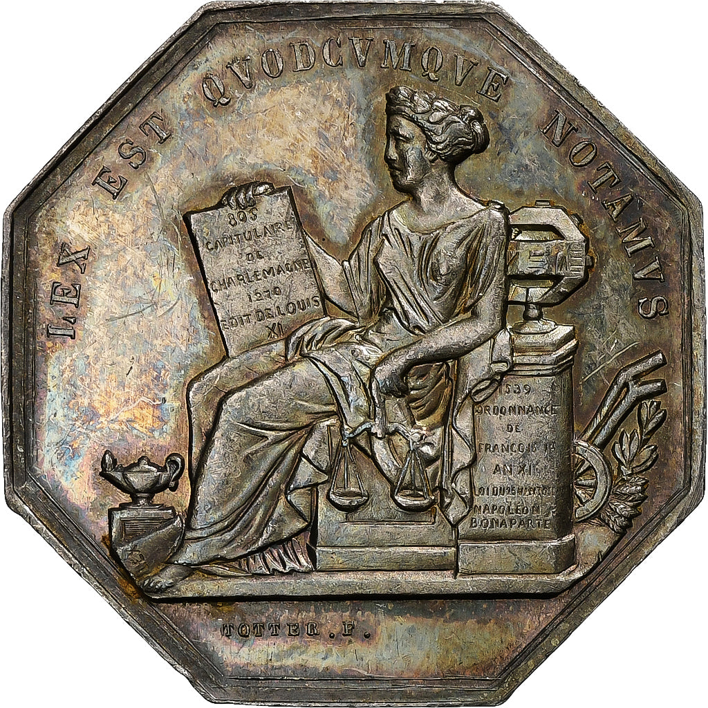 France, Token, Notaires de l'Arrondissement de Villefranche, Rhône, Silver