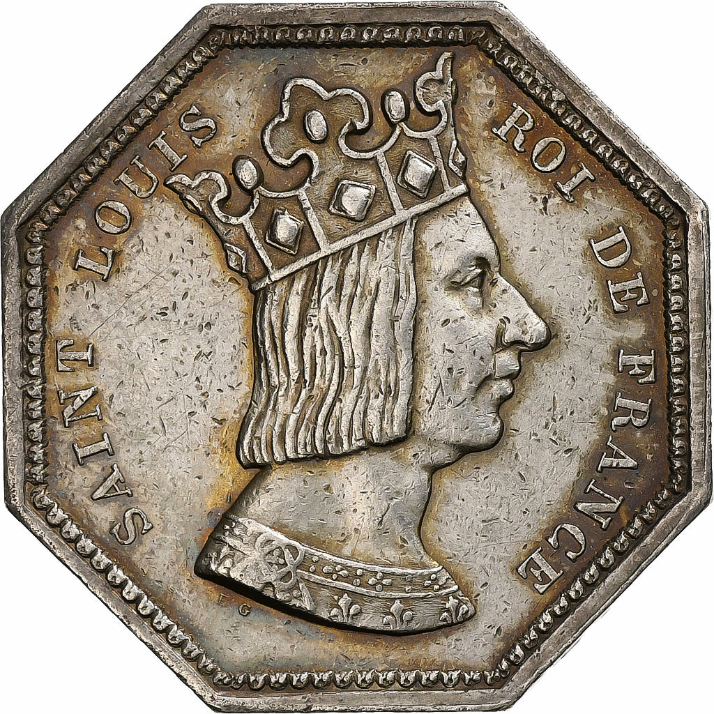 France, Jeton, Notaires de Louviers (Saint-Louis), Argent, TTB+, Lerouge:166