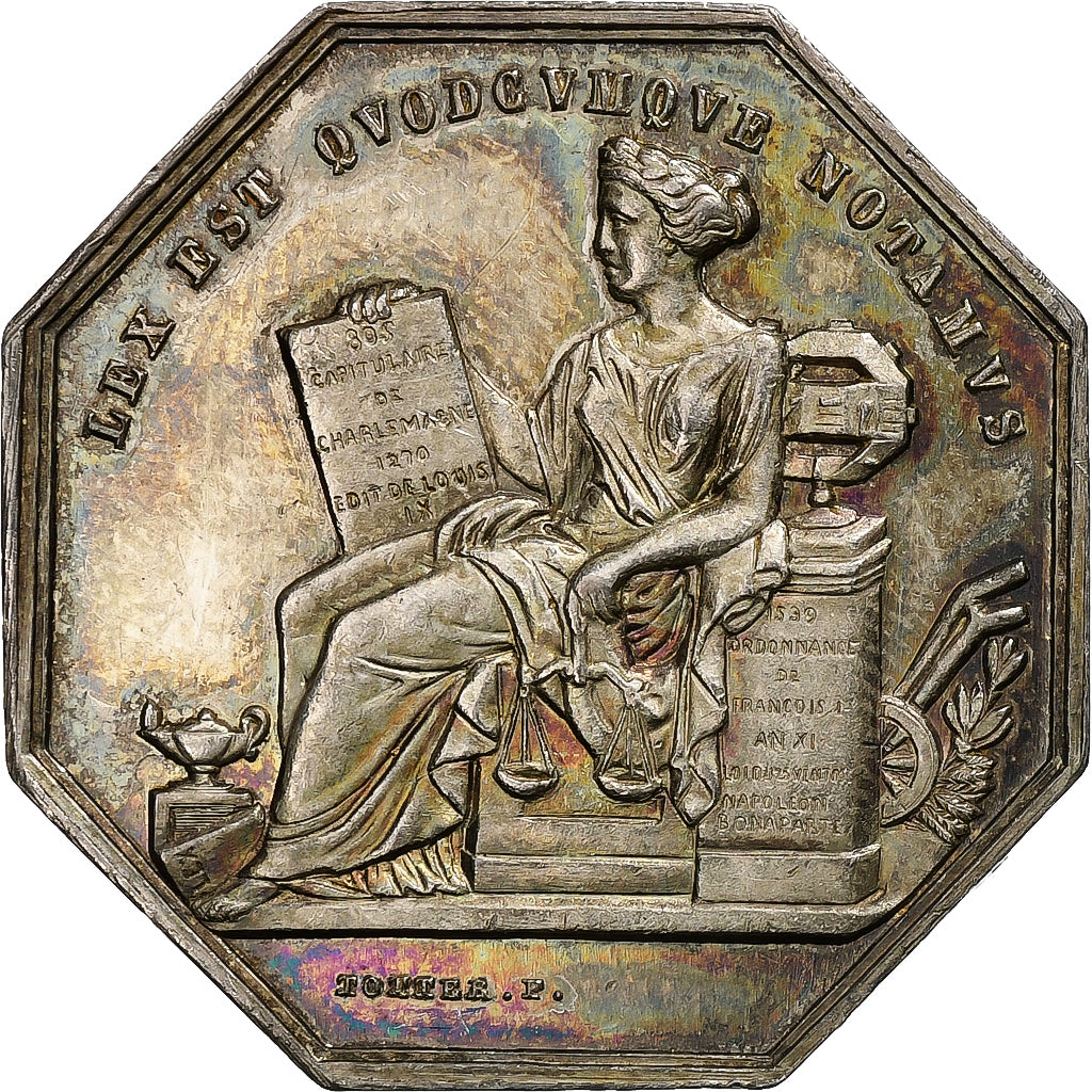France, Token, Notaires de l'Arrondissement de Villefranche, Rhône, Silver