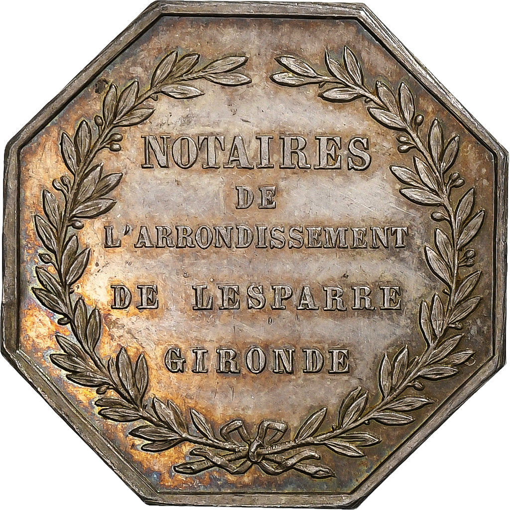 Frankreich, betaalpenning, Notaires de l'Arrondissement de Lesparre, Gironde