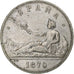 Spain, Provisional Government, 5 Pesetas, 1870, Madrid, Silver, VF(30-35)