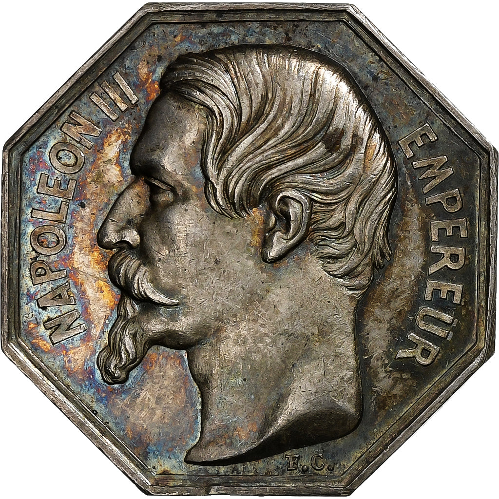 France, Jeton, Napoléon III, Notaires de l'Arrondissement de Clamecy, Nièvre