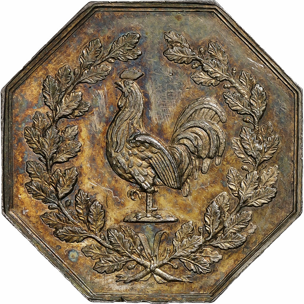 France, Token, Notaires de l'Arrondissement de Compiègne, 1830, Silver