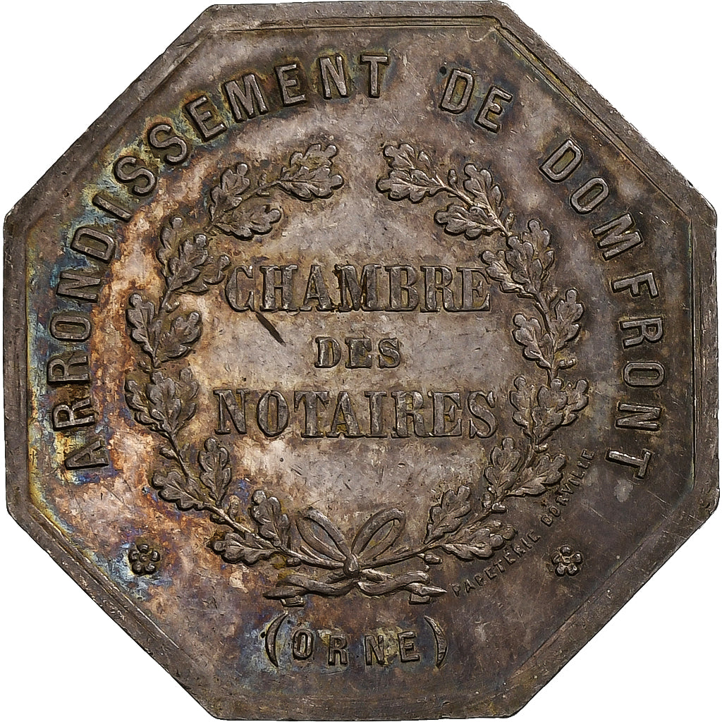 France, Token, Notaires de l'Arrondissement de Domfront, Orne, Silver, MS(63)