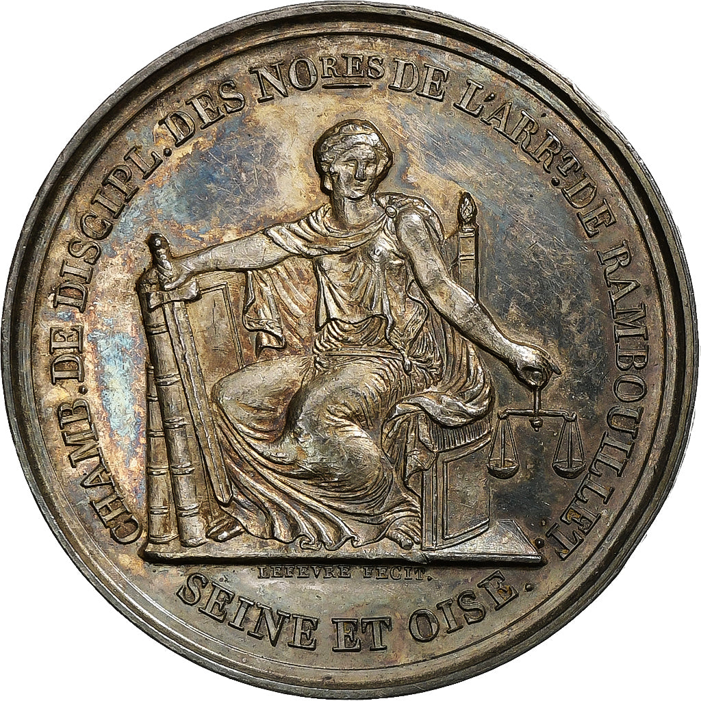 France, Token, Notaires de l'Arrondissement de Rambouillet, Silver, Lefevre