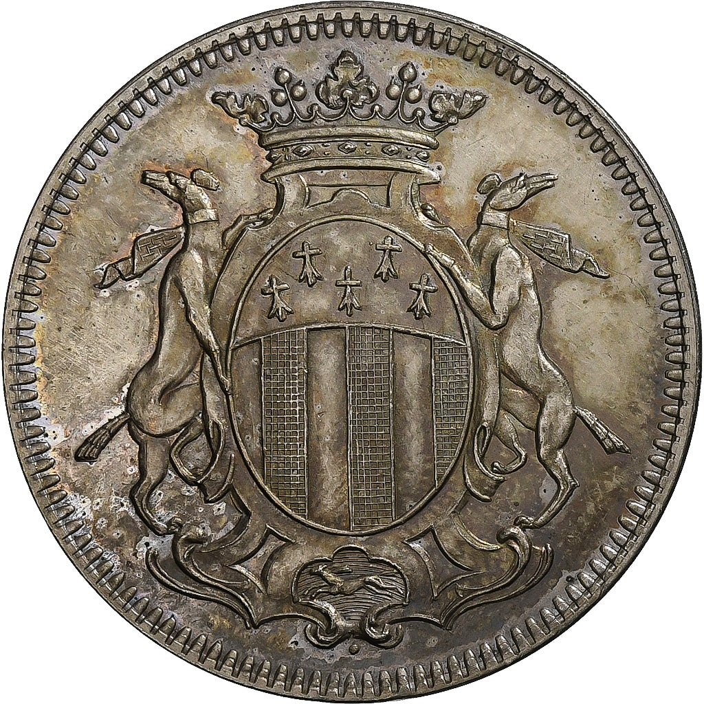 France, Token, Notaires de l'Arrondissement de Rennes, 1905, Silver, AU(55-58)