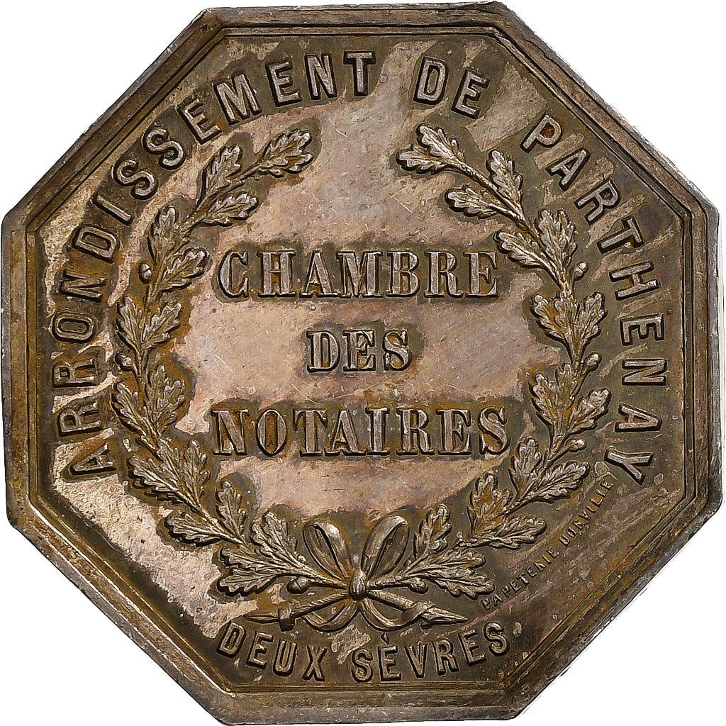 Francia, zeton, Notaires de Parthenay, Plata, SC