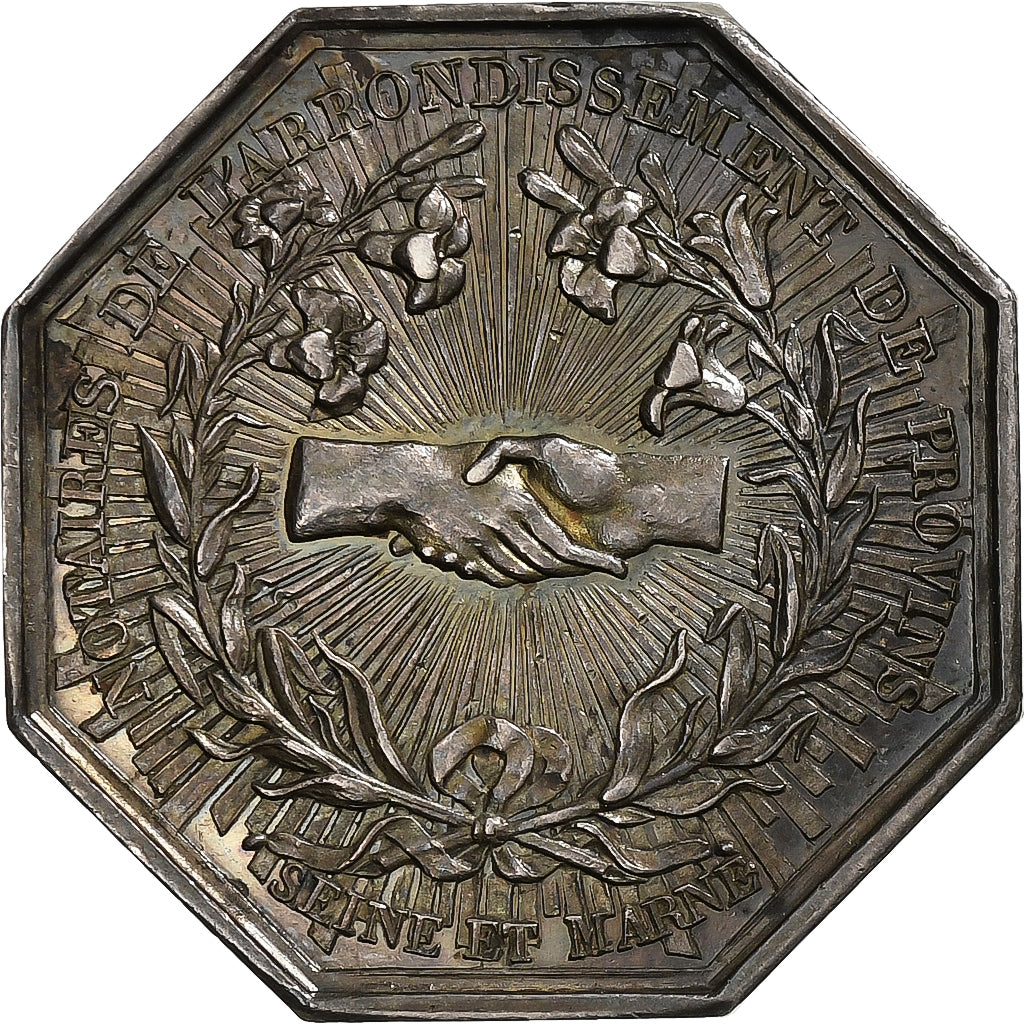 França, Token, Notaires de l'Arrondissement de Provins, Seine et Marne, 1824