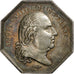 Francia, zeton, Louis XVIII, Notaires de l'Arrondissement de Laon, 1816, Plata