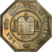 Francia, zeton, Notaires de l'Arrondissement de Péronne, Somme, 1858, Plata