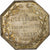 Francia, zeton, Notaires de l'Arrondissement de Péronne, Somme, 1858, Plata