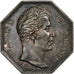Francia, ficha, Charles X, Compagnie des Notaires de Paris, Argento, SPL-