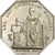 Francia, zeton, Chambre des Notaires d'Evreux, Plata, Brasseux, EBC