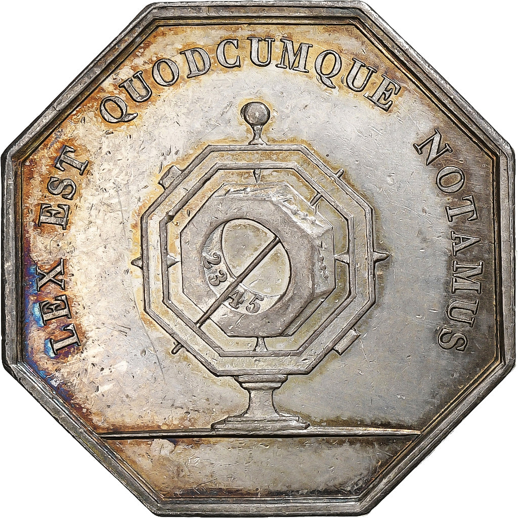 France, Token, Notaires de l'Arrondissement de Soissons, Aisne, Silver