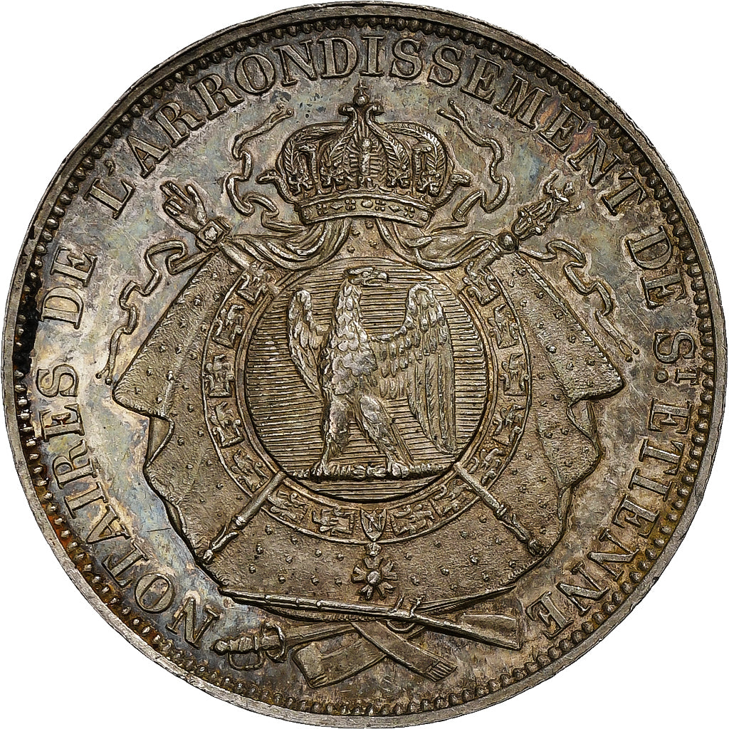 Francia, ficha, Notaires de l'Arrondissement de Saint-Etienne, 1813, Argento