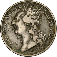 France, Médaille, Louis XVI, Académie Royale de Peinture et Sculpture de