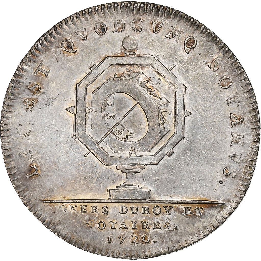 Francia, Token, Louis XV, Conseillers du Roi et Notaires, 1720, R.Filius, MBC+